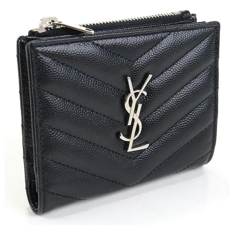 used saint laurent wallet|ysl monogram wallet price.